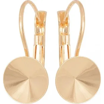 Náušnice Crystal-ZONE Náušnice Rivoli 10mm rose gold