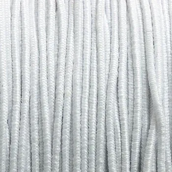 Textilní guma CZ Pružná klobouková guma 1mm bílá