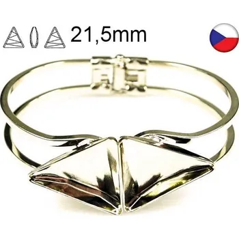 Náramek Crystal-ZONE Náramek Delta 4717 21,5mm gold plating 24kt