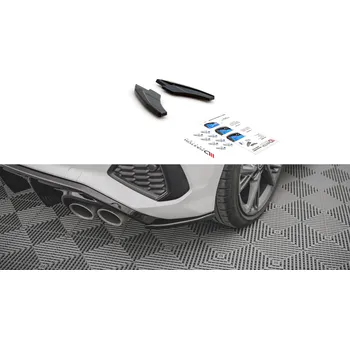 Tuning Maxton Design boční difuzory pod zadní nárazník ver.2 pro Audi S3 8Y, plast ABS bez povrchové úpravy SLEVA 5%