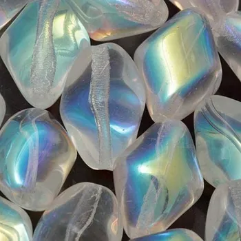 Korálek CZ Korálek mačkaný GRANULE16/10mm crystal AB