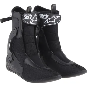 Moto obuv ALPINESTARS vnitřní botička pro boty TECH10 model 2014 až 2018 černá - 43