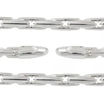 Řetízek CZ Řetízek na glassmetal beads 3mm stříbro