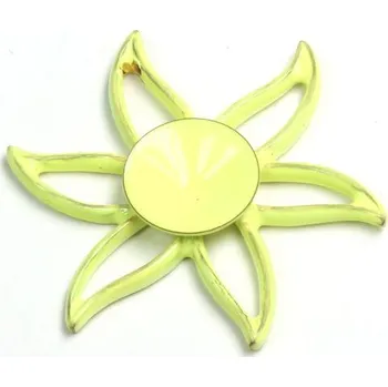 Přívěsek Crystal-ZONE Přívěsek NEON LILIE Rivoli 8mm žlutozelená