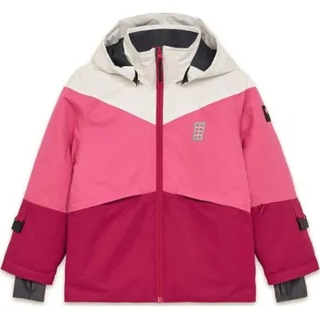 Dětská lyžařská bunda LEGO&reg; kidswear LWJESTED 708 128 Růžová, Bílá, Černá