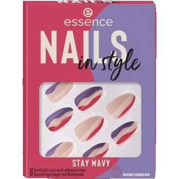 Essence Nails In Style umělé nehty 13 Stay Wavy 12 kusů
