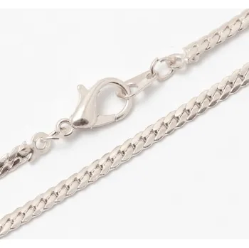 Náramek Crystal-ZONE Náramek Snake flat 17cm/3mm rhodium