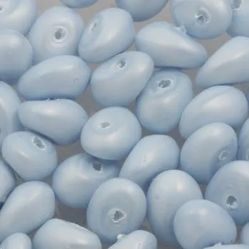 Korálek CZ Vosková perle KAPKA 8/6mm pastel blue