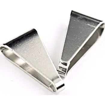 Materiál na výrobu šperku Crystal-ZONE Šlupna 15mm rhodium