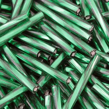 Korálek Preciosa Preciosa® Rokajl tyčinky kroucené 35mm emerald (57060)