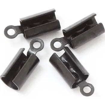 Materiál na výrobu šperku Crystal-ZONE Koncovka na návlekový materiál 2mm chirurgická ocel black