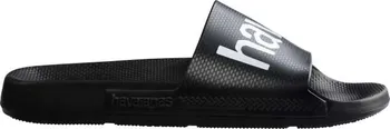 Pánské pantofle Unisex pantofle HAVAIANAS SLIDE CLASSIC LOGO MANIA 39/40 Černá, Bílá