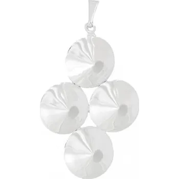 Přívěsek Crystal-ZONE Přívěsek Rivoli 4x14mm rhodium