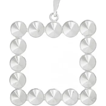 Přívěsek Crystal-ZONE Přívěsek Rivoli 16x6mm rhodium