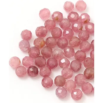 Korálek Rubelit 3mm broušený (1ks)