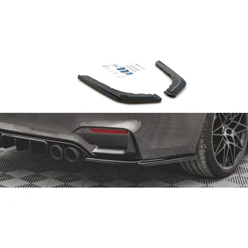 Tuning Maxton Design boční difuzory pod zadní nárazník ver.2 pro BMW M4 F82, plast ABS bez povrchové úpravy SLEVA 5%