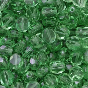 Korálek CZ Korálek ploškovaný oválek 8mm peridot