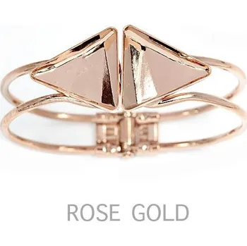 Náramek Crystal-ZONE Náramek Delta 2x/21mm rose gold