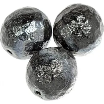 Korálek CZ Korálky broušené 16mm černá leptaná (4ks)