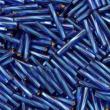 Korálek Preciosa Preciosa® Rokajl tyčinky kroucené 15mm sapphire (37080)