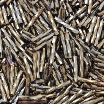 Korálek Preciosa Preciosa® Rokajl tyčinky kroucené 15mm bronzový iris (59115)