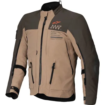 Moto bunda ALPINESTARS bunda AMT-8 STRETCH DRYSTAR XF tmavě hnědá/tmavá khaki 2025 - M