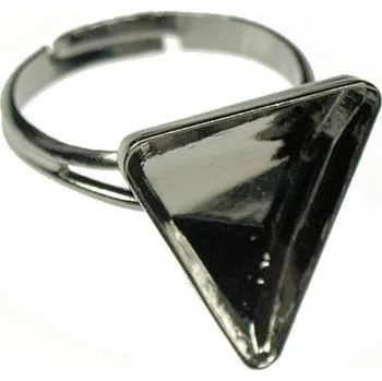 Prsten Crystal-ZONE Prsten Delta 15,5mm ruthenium