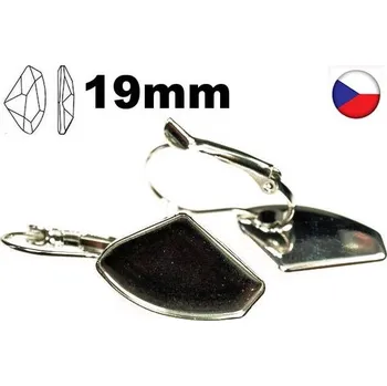 Náušnice Crystal-ZONE Náušnice Galactic 19mm rhodium