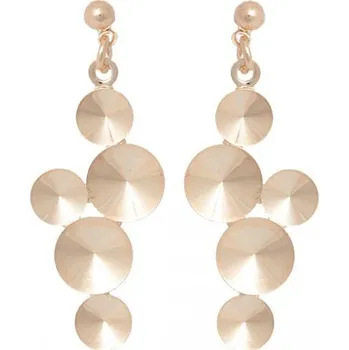 Náušnice Crystal-ZONE Náušnice VÍNO Rivoli 8+6mm rose gold
