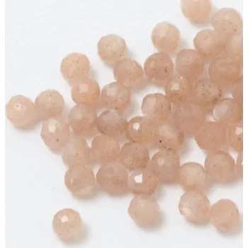 Drahý kámen Měsíční kámen oranžový broušený 2mm (1ks)