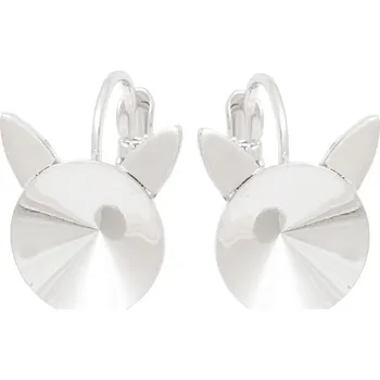 Náušnice Crystal-ZONE Náušnice kids CAT Rivoli 12mm rhodium