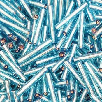 Korálek Preciosa Preciosa® Rokajl tyčinky 25mm rovná aquamarine (67010)