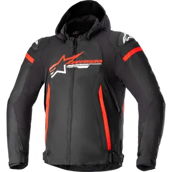 Moto bunda ALPINESTARS bunda ZACA WATERPROOF černá/červená/bílá 2025 - M