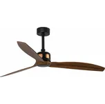 FARO COPPER FAN M, černá/dřevo, stropní ventilátor - FARO FARO 33451