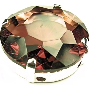 Materiál na výrobu šperku CZ Kámen v kaplíku light amethyst