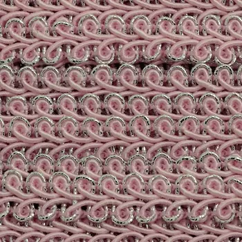 Stuha CZ Prýmek s lurexem 9mm růžová