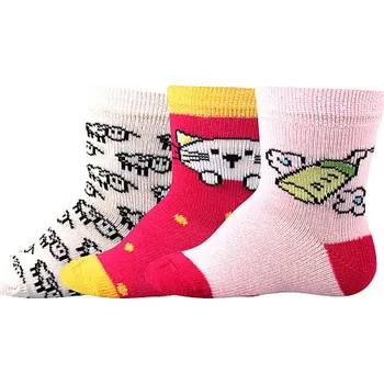 Boma® 3PACK Ponožky Boma Bejbik - mix B - holka 18-20 (12-14)