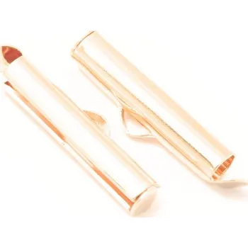 Materiál na výrobu šperku EU Koncovka na šité šperky 20/6/4mm chirurgická ocel rose gold