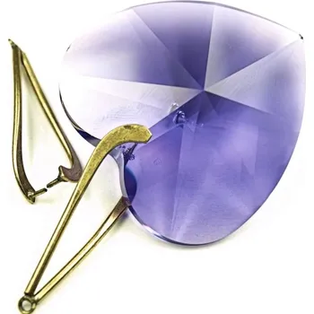 Materiál na výrobu šperku Crystal-ZONE Šlupna ozdobná 32mm staré zlato