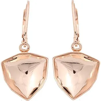 Náušnice Crystal-ZONE Náušnice bimbací Trilliant 12mm rose gold