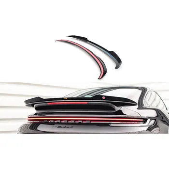 Tuning Maxton Design prodloužení spoileru pro Porsche 911 992 Turbo S, plast ABS bez povrchové úpravy SLEVA 5%