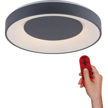 JUSTLIGHT LOLAsmart - ANIKA LED stropní svítidlo šedé stmívatelné App + dálkový ovladač RGB+2700-5000K - LEUCHTEN DIREKT / JUST LIGHT LD 14346-18
