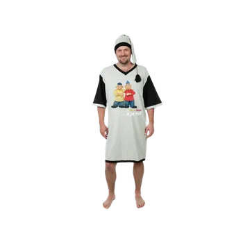 Pánská noční košile Noční košile - Pat a Mat - A je to! - šedá Barva: Šedá, Velikost: XXXL