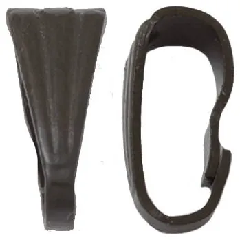 Materiál na výrobu šperku Crystal-ZONE Šlupna 9/4mm černá