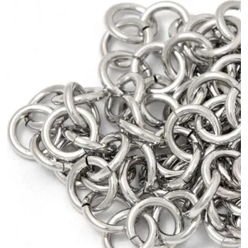 Materiál na výrobu šperku EU Spojovací kroužek 5/0,7mm chirurgická ocel (50ks)