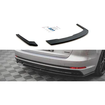 Auto-moto Maxton Design boční difuzory pod zadní nárazník ver.2 pro Audi A4 B9, plast ABS bez povrchové úpravy, S-Line SLEVA 5%