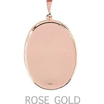 Přívěsek Crystal-ZONE Přívěsek crystalROCKS ovál 30/22mm rose gold