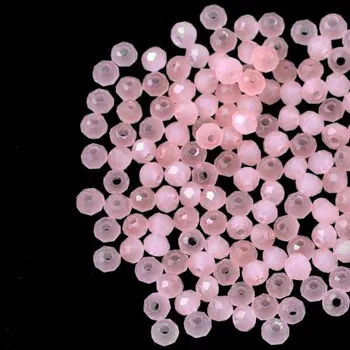 Korálek EU Broušené korálky slavík 3/2mm opál pink (4g)