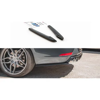 Autodíl Maxton Design boční difuzory pod zadní nárazník ver.2 pro Seat Leon Cupra Mk3 Facelift, plast ABS bez povrchové úpravy SLEVA 5%