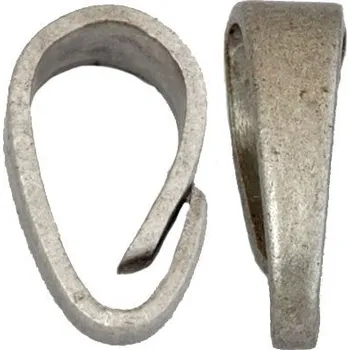 Materiál na výrobu šperku Crystal-ZONE Šlupna 9/5mm staré stříbro